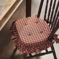 Primitive Buffalo Plaid Chair Pad