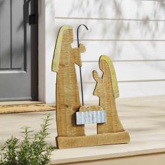 Primitive Christmas Simple Nativity Scene Display