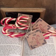 Primitive Clay Candy Canes Set of 3
