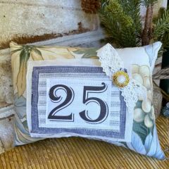 Primitive December 25 Decorative Pillow