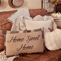 Primitive Farmhouse Home Sweet Home Accent Pillow