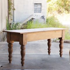 Primitive Farmhouse Pine Accent Table