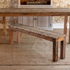 Primitive Fence Picket Bench