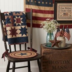 Primitive Five Point Star Chair Pad Set of 6