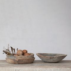 Primitive Found Wood Decorative Bowl