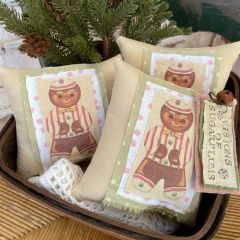 Primitive Gingerbread Man Bowl Filler Set of 3