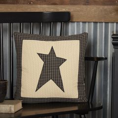 Primitive Plaid Star Accent Pillow