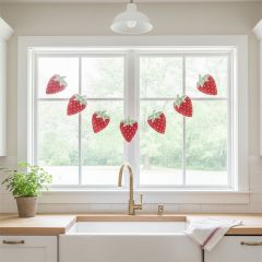 Primitive Polka Dot Strawberry Garland