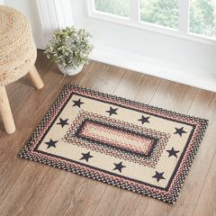 Primitive Star Braided Jute Rug