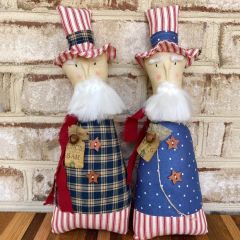 Primitive Uncle Sam Pillow