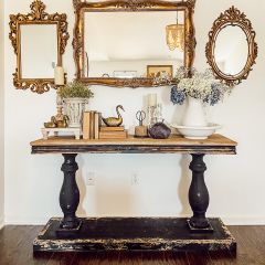 Primitive Wood Console Table