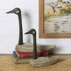 Primitive Wood Decorative Goose
