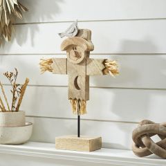 Primitive Wood Scarecrow Figurine