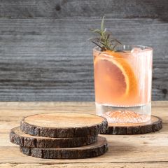 Primitive Wood Slice Coasters Set of 4