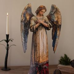 Printed Angel On Easel Stand