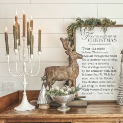 Provincial Iron Tabletop Candelabra