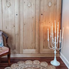 Provincial Iron Tabletop Candelabra
