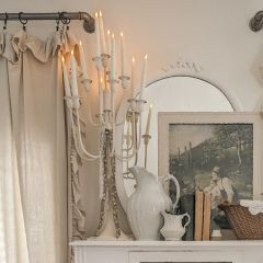 Provincial Iron Tabletop Candelabra