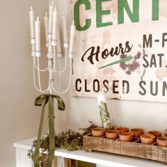 Provincial Iron Tabletop Candelabra
