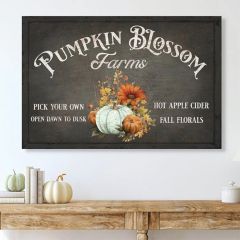 Pumpkin Blossom Canvas Wall Art