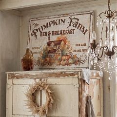 Pumpkin Farm Bed and Breakfast Canvas Wall Art