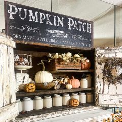 Pumpkin Patch Canvas Wall Sign
