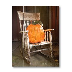 Pumpkin Rocker Pallet Wall Art