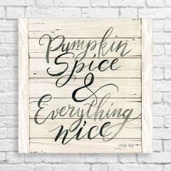 Pumpkin Spice Wrapped Canvas Wall Art