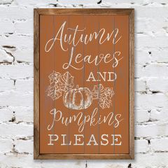 Pumpkins Please Wall Sign