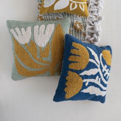 Punch Hook Floral Throw Pillow Set of 2