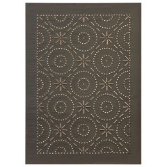 Punch Pattern Blackened Tin Panel