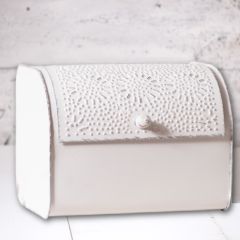 Punched Tin Lift Top Bread Box