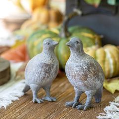Quail Chick Figurines Set of 2