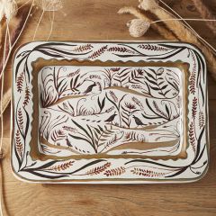 Quail Run Ceramic Platter