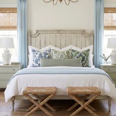 Queen French Country Wood Headboard