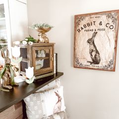 Rabbit & Co Canvas Wall Sign