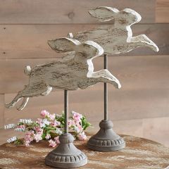 Rabbit Silhouette Display Stand Set of 2