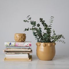 Raised Dot Dijon Planter Pot