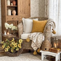 Rattan Barrel Chair