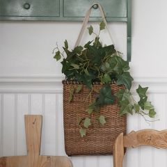 Rattan Messenger Basket Tote