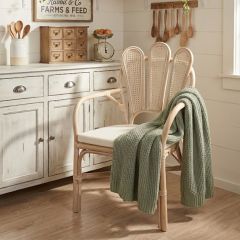 Rattan Petal Arm Chair with Cushion