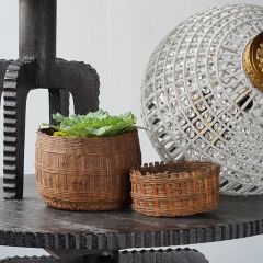 Rattan Woven Grain Basket