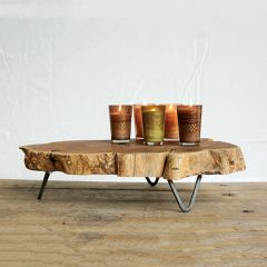 Raw Edged Wood Slab Tray