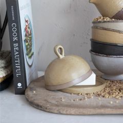 Reactive Glaze Domed Dish