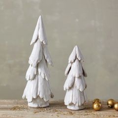 Reactive Glaze Stoneware Christmas Tree Figure One of Each