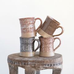 Reactive Glaze Stoneware Coffee Mug Set of 4