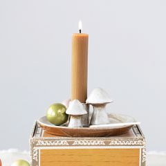 Reactive Glaze Stoneware Mushroom Taper Holder