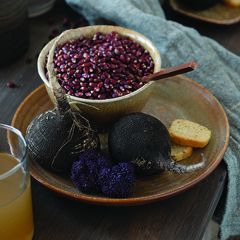 Reactive Glaze Stoneware Plate