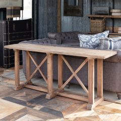 Reclaimed Oak and Pine Console Table
