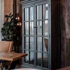 Reclaimed Pine 2 Door Display Cabinet